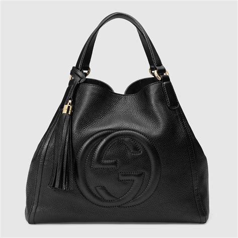 gucci patent black shoulder bag|Gucci shoulder bag black handbags.